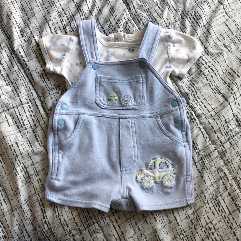 Two piece overalls, 0-3month